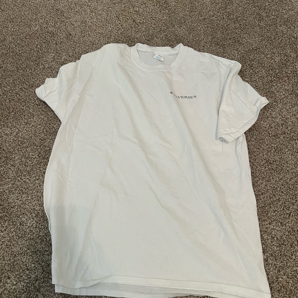 NWOT silverseas cruise white logo t shirt. Short sleeve. Size XL